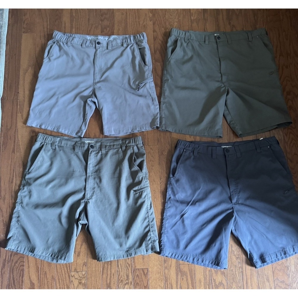 Wrangler Outdoor Performance Shorts Lot of 4 Men's Size 44‎ Hiking Travel